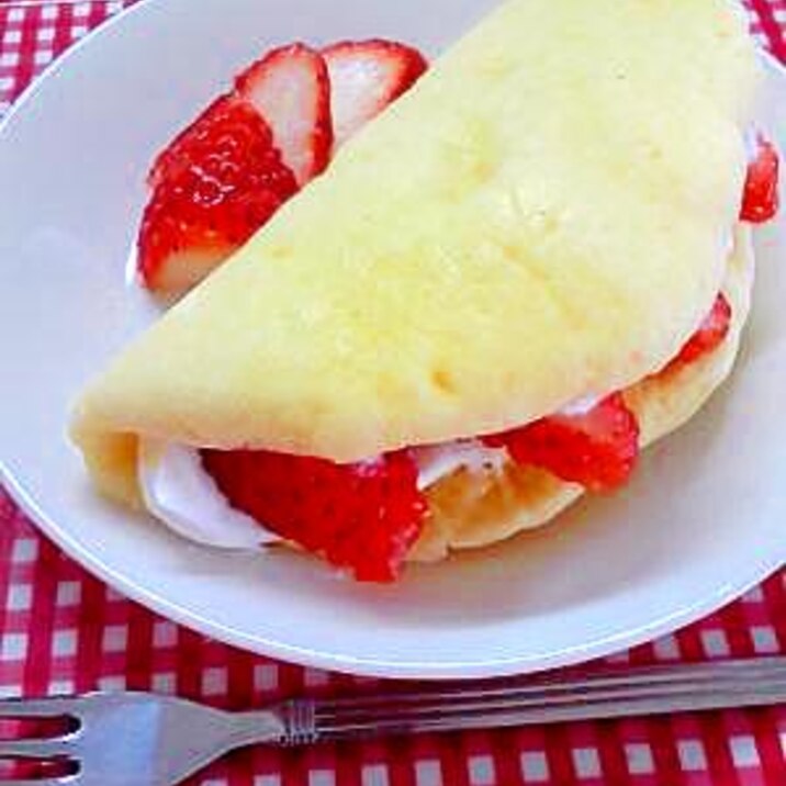 レンジでチン イチゴのオムレット レシピ 作り方 By An S Mama 楽天レシピ